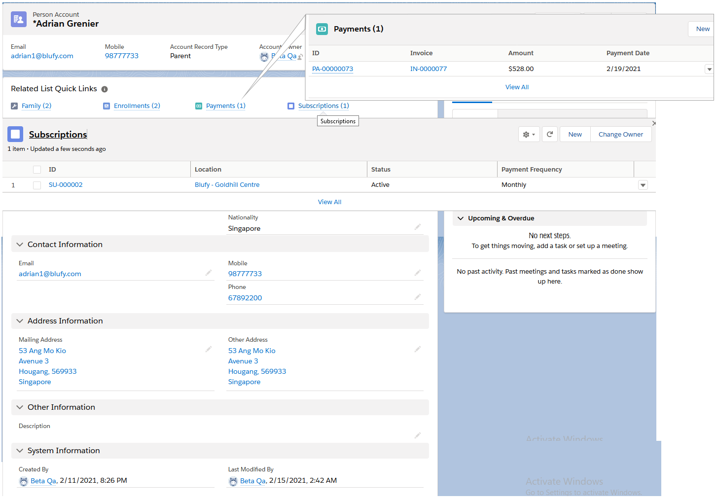 Student Enrollment Management System